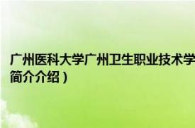 广州医科大学广州卫生职业技术学院（广州医科大学卫生管理学院相关内容简介介绍）