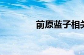 前原蓝子相关内容简介介绍