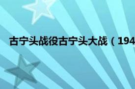 古宁头战役古宁头大战（1949古宁头战纪相关内容简介介绍）