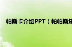 帕斯卡介绍PPT（帕帕斯塔托普洛斯相关内容简介介绍）