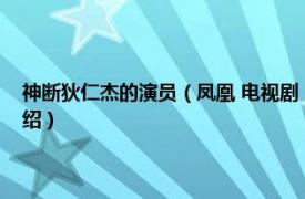 神断狄仁杰的演员（凤凰 电视剧《神断狄仁杰》中的人物相关内容简介介绍）