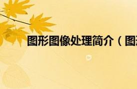 图形图像处理简介（图形图像相关内容简介介绍）