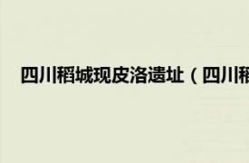 四川稻城现皮洛遗址（四川稻城皮洛遗址相关内容简介介绍）