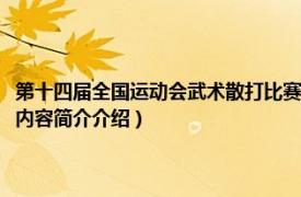 第十四届全国运动会武术散打比赛（第十二届全国运动会武术散打比赛相关内容简介介绍）