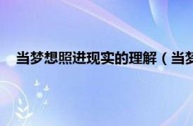 当梦想照进现实的理解（当梦想照进现实相关内容简介介绍）