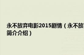 永不放弃电影2015剧情（永不放弃 日本2009年吉田健执导电影相关内容简介介绍）