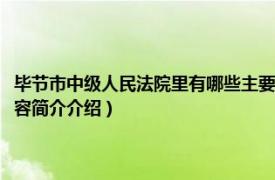 毕节市中级人民法院里有哪些主要成员（贵州省毕节市中级人民法院相关内容简介介绍）