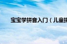 宝宝学拼音入门（儿童拼音入门相关内容简介介绍）