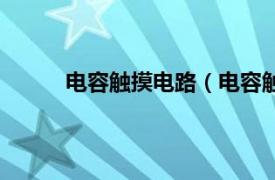 电容触摸电路（电容触摸板相关内容简介介绍）