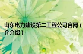 山东电力建设第二工程公司官网（山东电力建设第二工程公司志相关内容简介介绍）