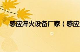 感应淬火设备厂家（感应淬火设备相关内容简介介绍）