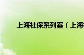 上海社保系列案（上海社保案相关内容简介介绍）