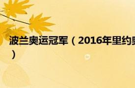 波兰奥运冠军（2016年里约奥运会波兰国家队相关内容简介介绍）