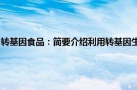 转基因食品：简要介绍利用转基因生物作为食品或原料生产的食品相关内容