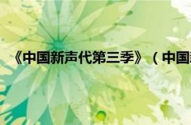 《中国新声代第三季》（中国新声代第三季相关内容简介介绍）