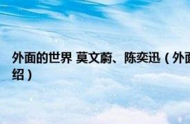 外面的世界 莫文蔚、陈奕迅（外面的世界 莫文蔚演唱歌曲相关内容简介介绍）