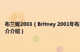 布兰妮2003（Britney 2001年布兰妮斯皮尔斯发行的音乐专辑相关内容简介介绍）