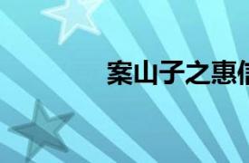 案山子之惠信相关内容介绍