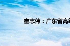 崔志伟：广东省高级人民法院原法官介绍