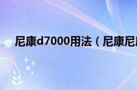 尼康d7000用法（尼康尼康D7000相关内容简介介绍）