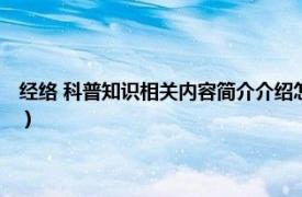 经络 科普知识相关内容简介介绍怎么写（经络 科普知识相关内容简介介绍）