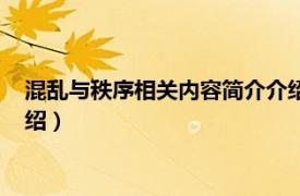 混乱与秩序相关内容简介介绍英文（混乱与秩序相关内容简介介绍）