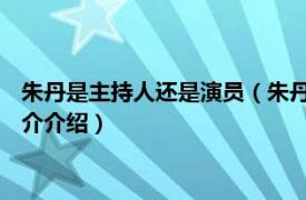 朱丹是主持人还是演员（朱丹 中国内地主持人、演员相关内容简介介绍）