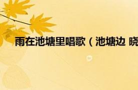 雨在池塘里唱歌（池塘边 晓雨演唱歌曲相关内容简介介绍）