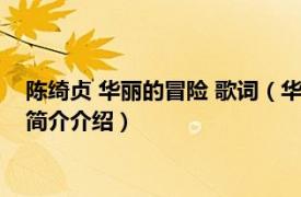 陈绮贞 华丽的冒险 歌词（华丽的冒险 陈绮贞演唱歌曲相关内容简介介绍）