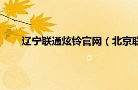 辽宁联通炫铃官网（北京联通炫铃网相关内容简介介绍）