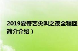 2019爱奇艺尖叫之夜全程回顾（2019爱奇艺尖叫之夜相关内容简介介绍）