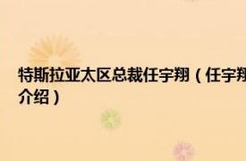 特斯拉亚太区总裁任宇翔（任宇翔 特斯拉业务发展原副总裁相关内容简介介绍）