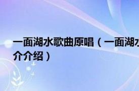 一面湖水歌曲原唱（一面湖水 2017年羽泉翻唱歌曲相关内容简介介绍）