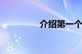 介绍第一个相关内容介绍