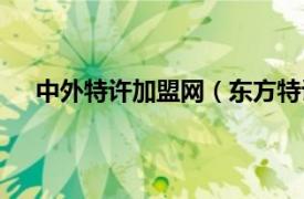 中外特许加盟网（东方特许加盟网相关内容简介介绍）