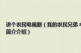 讲个农民电视剧（我的农民兄弟 中国大陆反映农村题材的电视剧相关内容简介介绍）