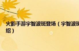 火影手游宇智波斑登场（宇智波斑 游戏《火影忍者》角色相关内容简介介绍）