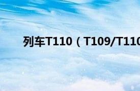 列车T110（T109/T110次列车相关内容简介介绍）