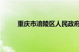 重庆市涪陵区人民政府办公室秘书六科科长谢进