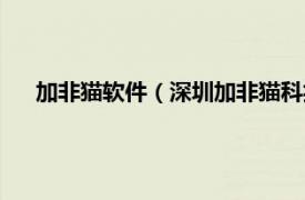 加非猫软件（深圳加非猫科技有限公司相关内容简介介绍）