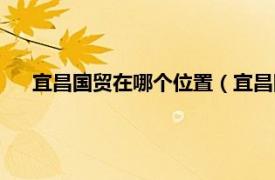 宜昌国贸在哪个位置（宜昌国贸中心城相关内容简介介绍）