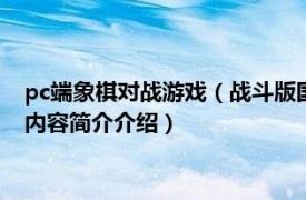 pc端象棋对战游戏（战斗版国际象棋 同名棋牌Flash小游戏相关内容简介介绍）