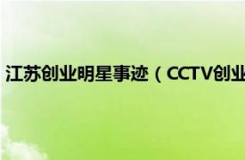 江苏创业明星事迹（CCTV创业中国江苏人物相关内容简介介绍）