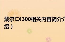 戴尔CX300相关内容简介介绍（戴尔CX300相关内容简介介绍）