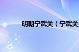 明朝宁武关（宁武关之战相关内容简介介绍）