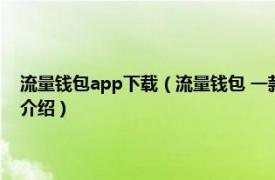 流量钱包app下载（流量钱包 一款专做流量共享社区的APP相关内容简介介绍）