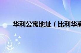 华利公寓地址（比利华高级公寓相关内容简介介绍）