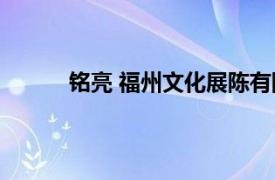 铭亮 福州文化展陈有限公司相关内容简介介绍