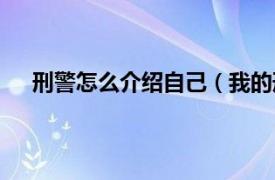 刑警怎么介绍自己（我的刑警朋友相关内容简介介绍）