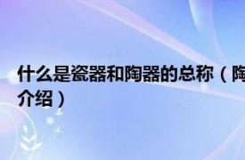 什么是瓷器和陶器的总称（陶瓷 陶器和瓷器的总称相关内容简介介绍）